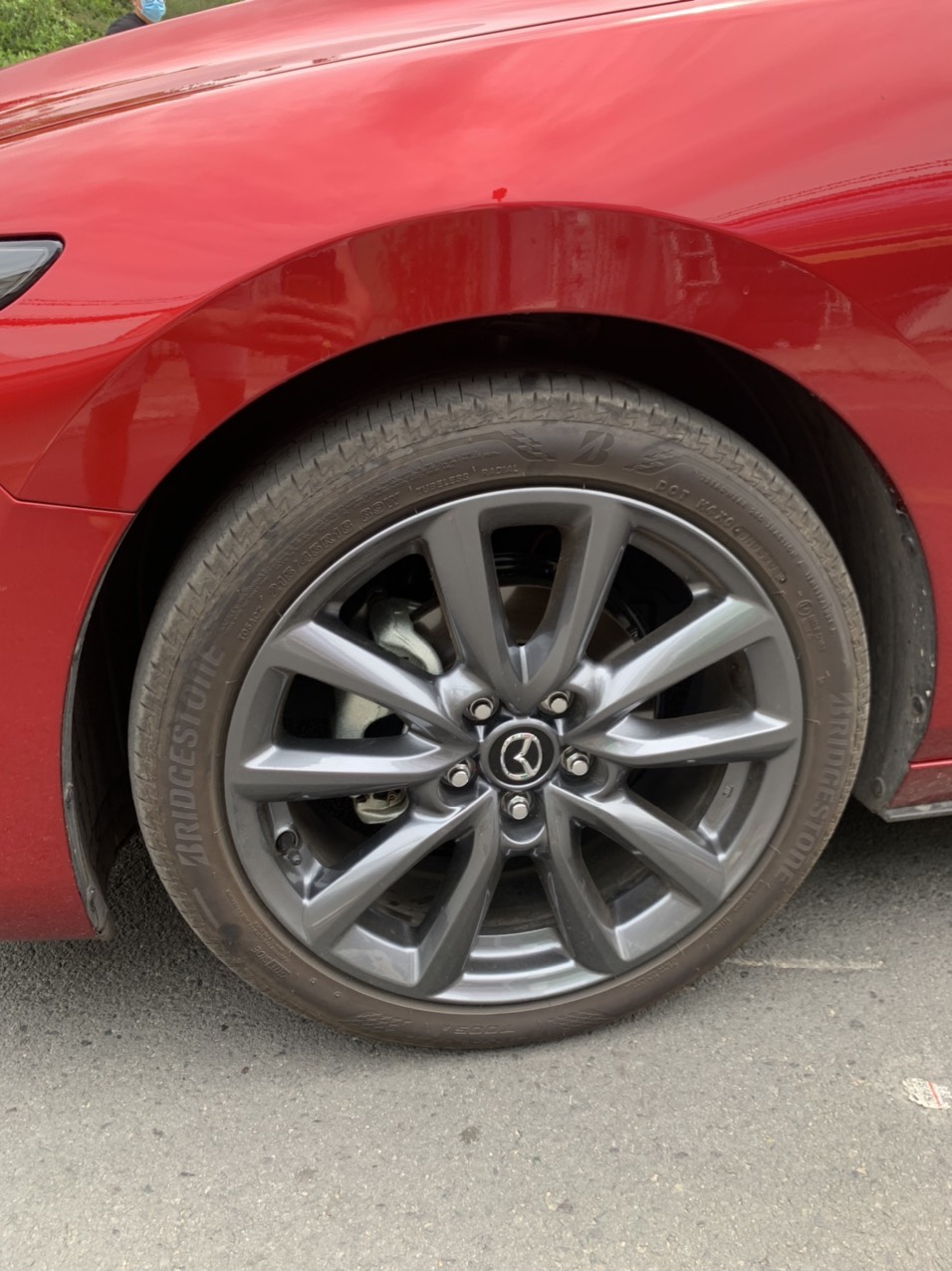 Mâm vành lazang Mazda 3 18 inch Hatchbach lắp lốp 215/45R18