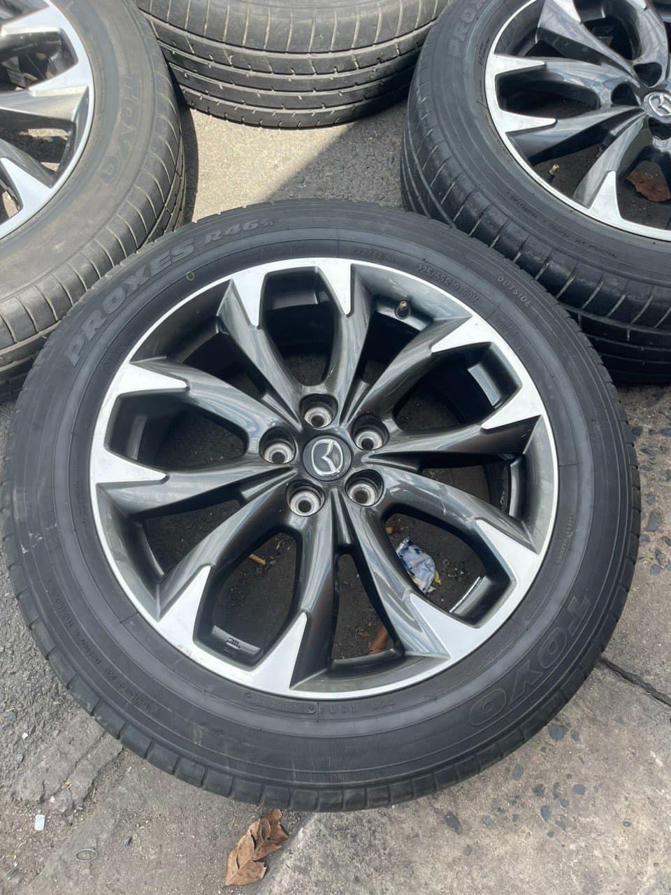 Mâm Lazang Vành Mazda CX5 2014 19 inch lắp lốp 235/55R19