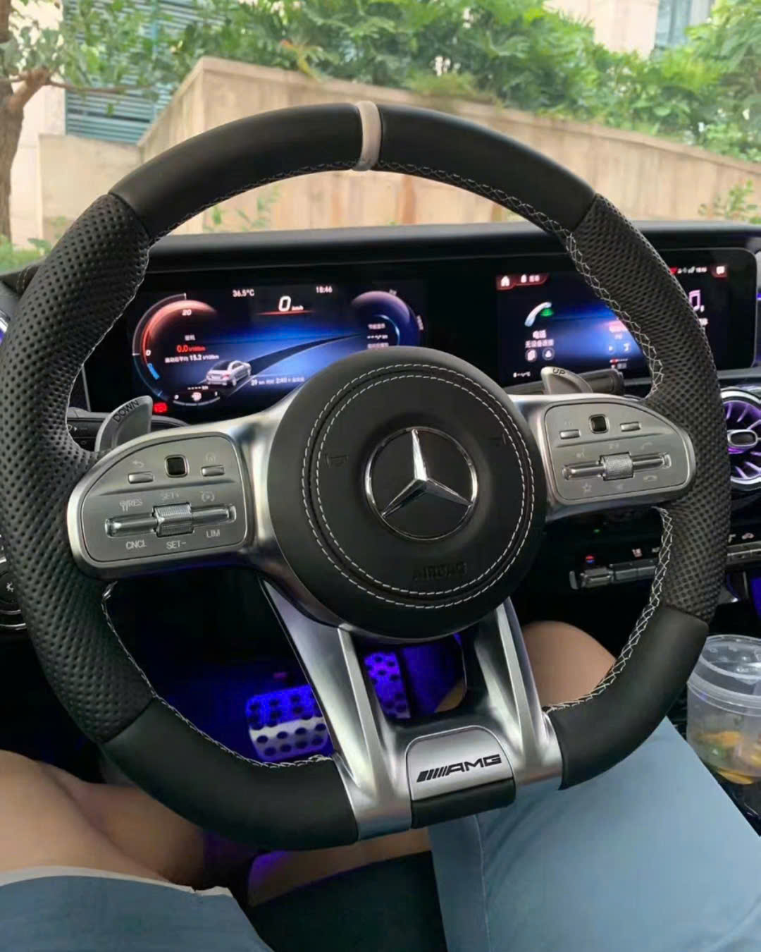 Vô lăng AMG Mercedes-Benz GLC Giá xuất xưởng, cụm vô lăng Mercedes-Benz 809