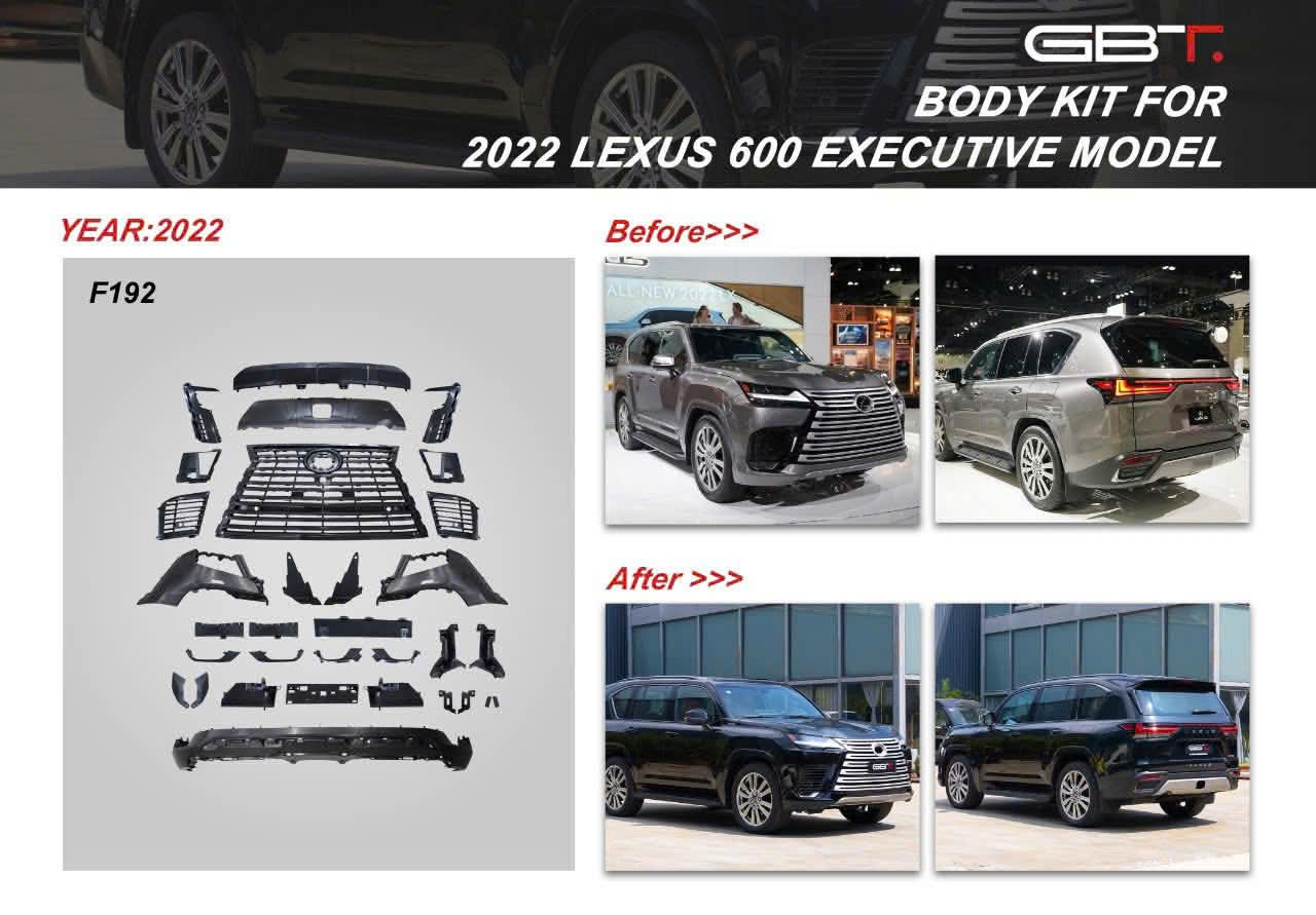 Nâng cấp Body Kit cho Lexus LX600 2022 lên form FSPORT chuẩn GBT