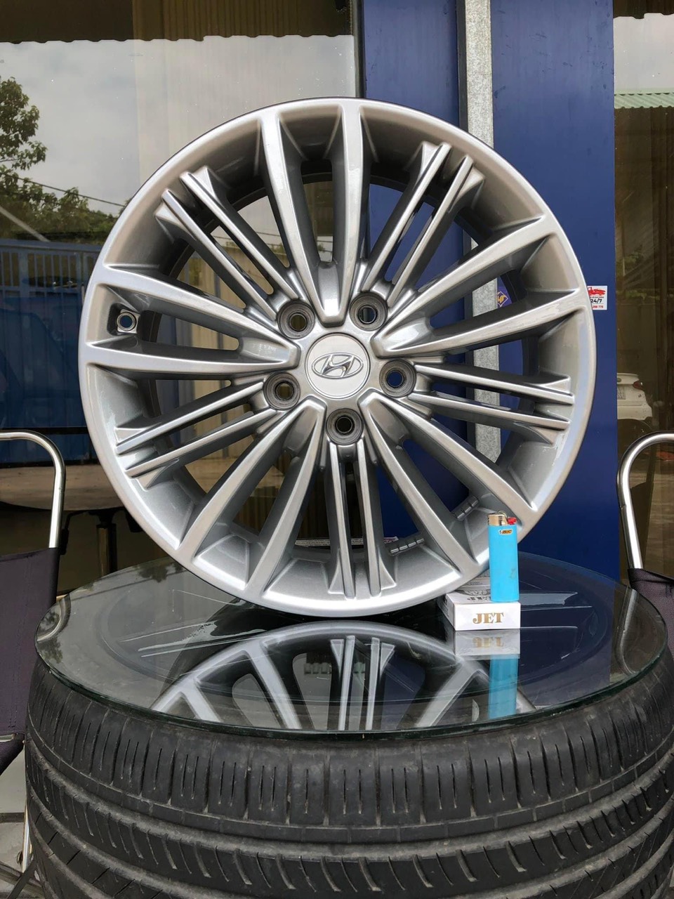 Mâm Hyundai Kona 17 inch lắp lốp 235/50R17