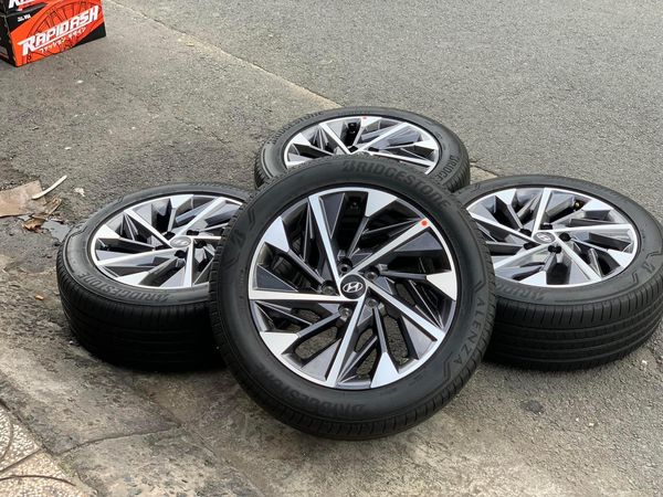 Vành Mâm Lazang Hyundai Tucson 18 inch 2022 lắp lốp 225/55R18