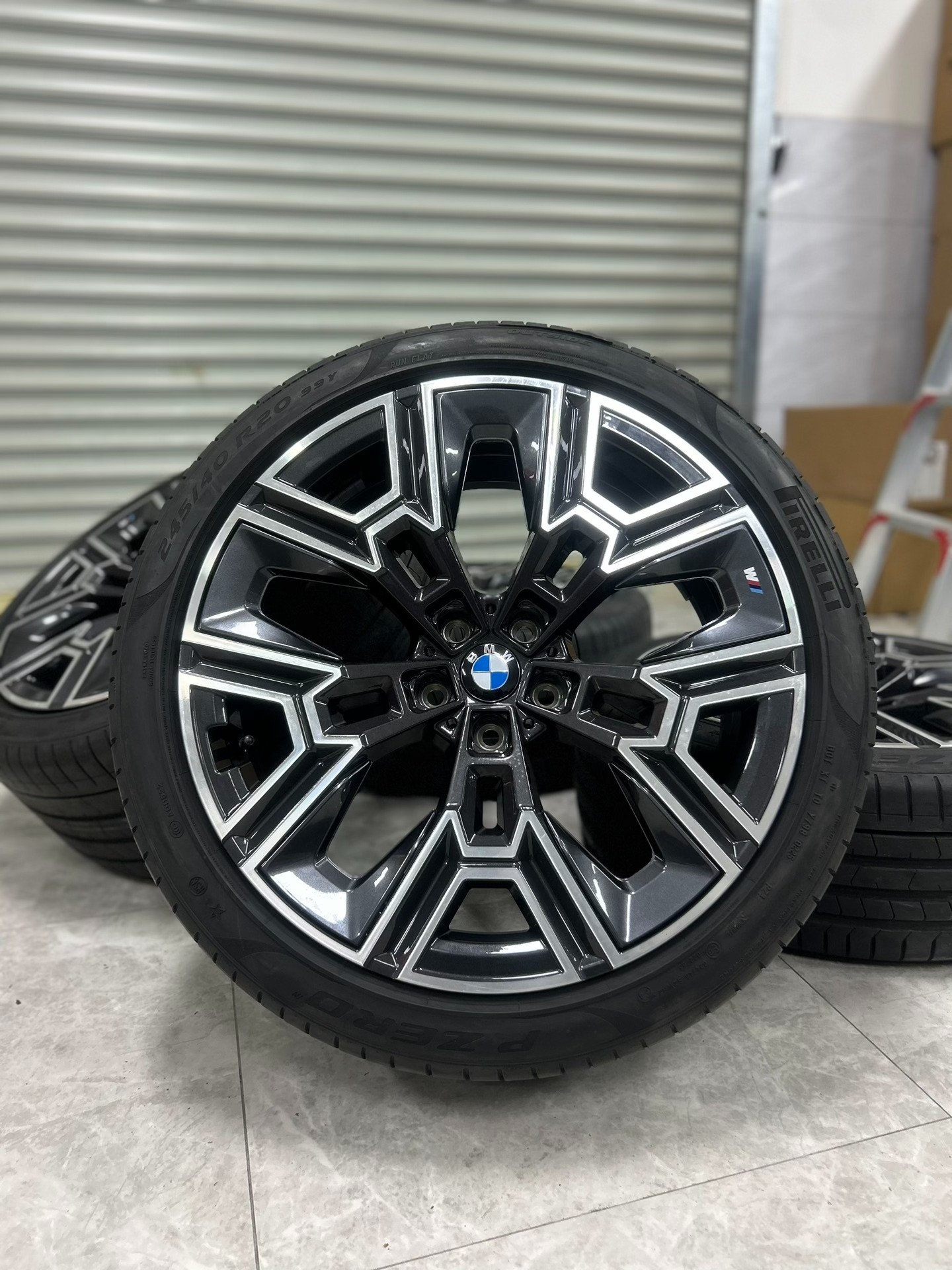 Mâm tháo xe BMW 5/7 Series 20 inch nguyên bản kèm lốp - ảnh 8
