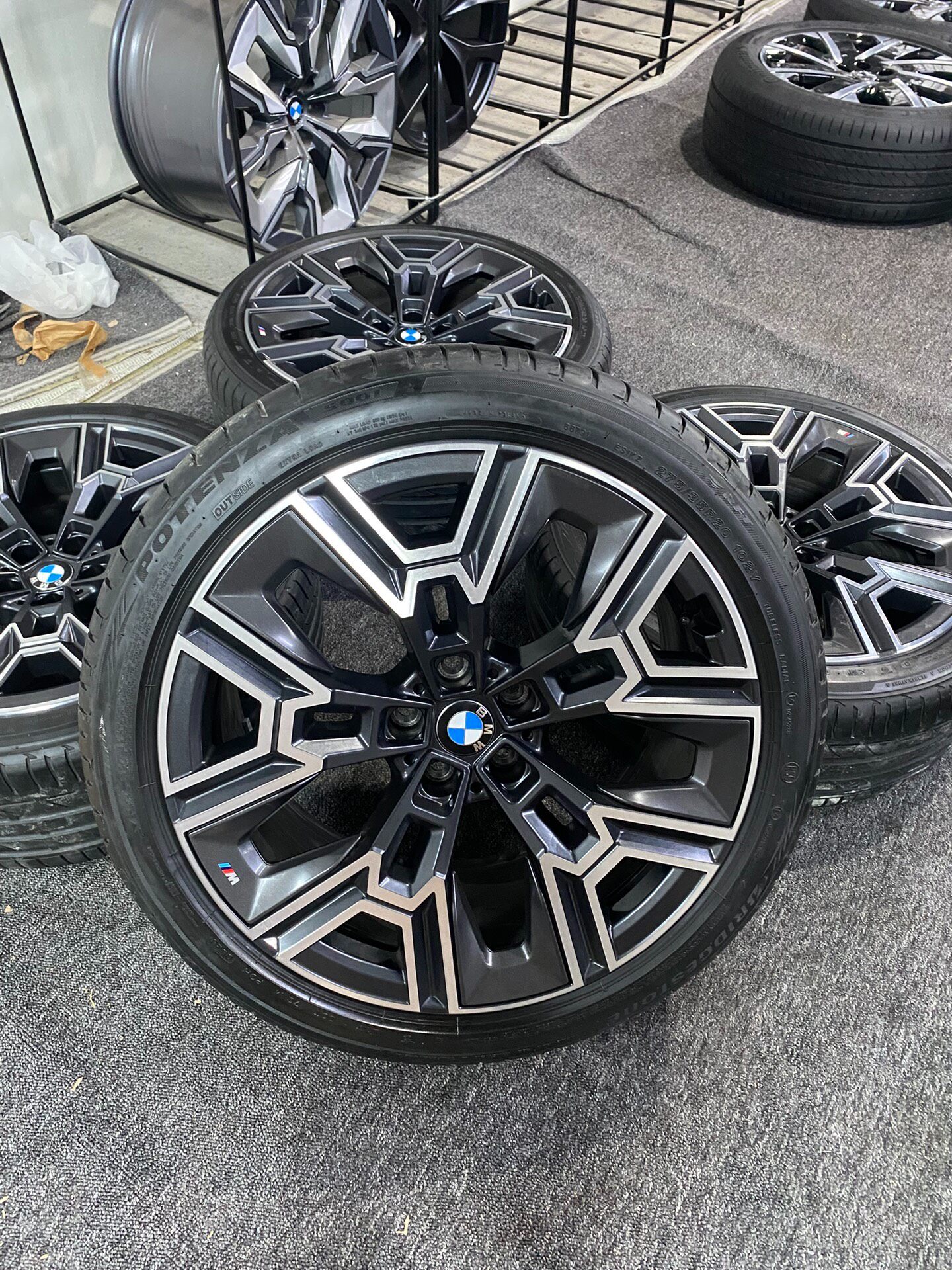 Mâm tháo xe BMW 5/7 Series 20 inch nguyên bản kèm lốp - ảnh 1