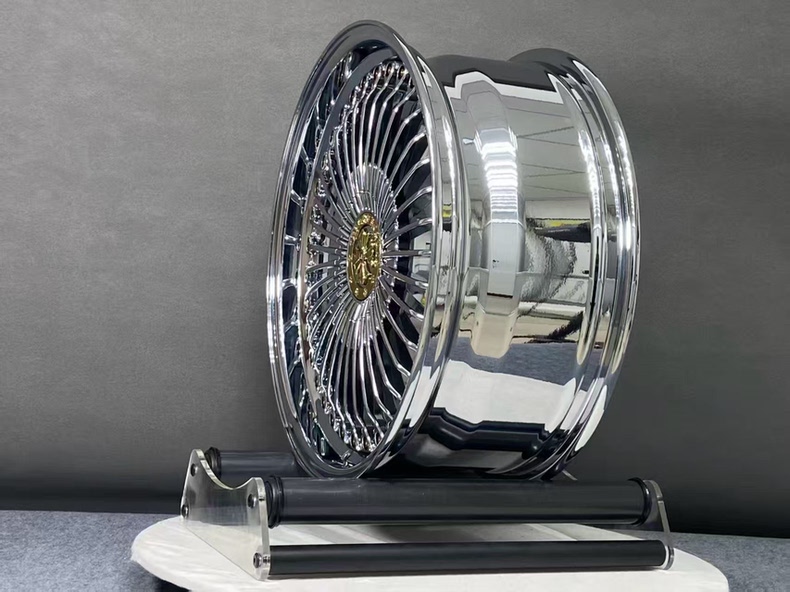 Mâm Mercedes S-Class 20 inch hai mảnh mạ bạc kiểu Chrome Hearts - ảnh 4