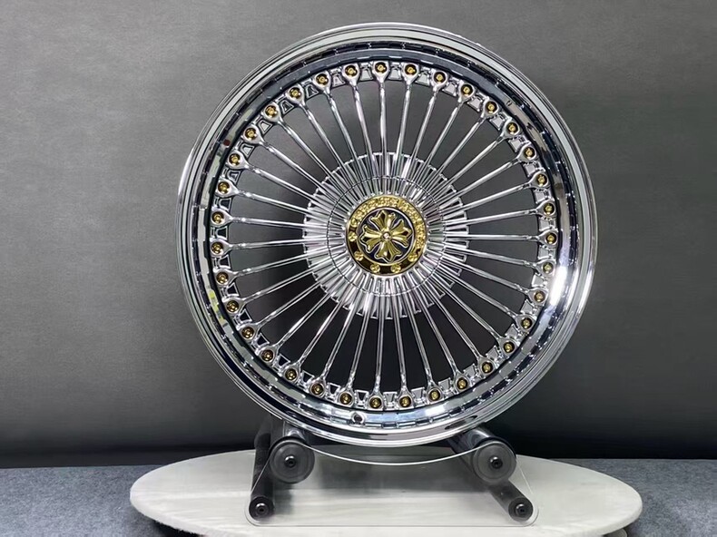 Mâm Mercedes S-Class 20 inch hai mảnh mạ bạc kiểu Chrome Hearts - ảnh 5