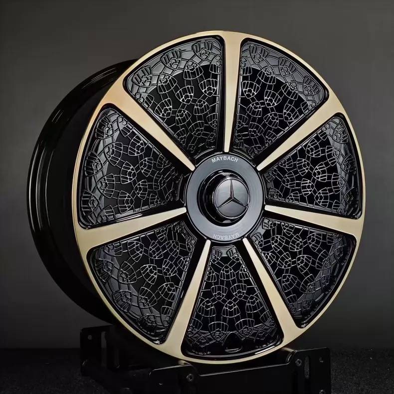 Mâm Maybach GLS 21-22 inch rèn (forged) tinh bóng - ảnh 3
