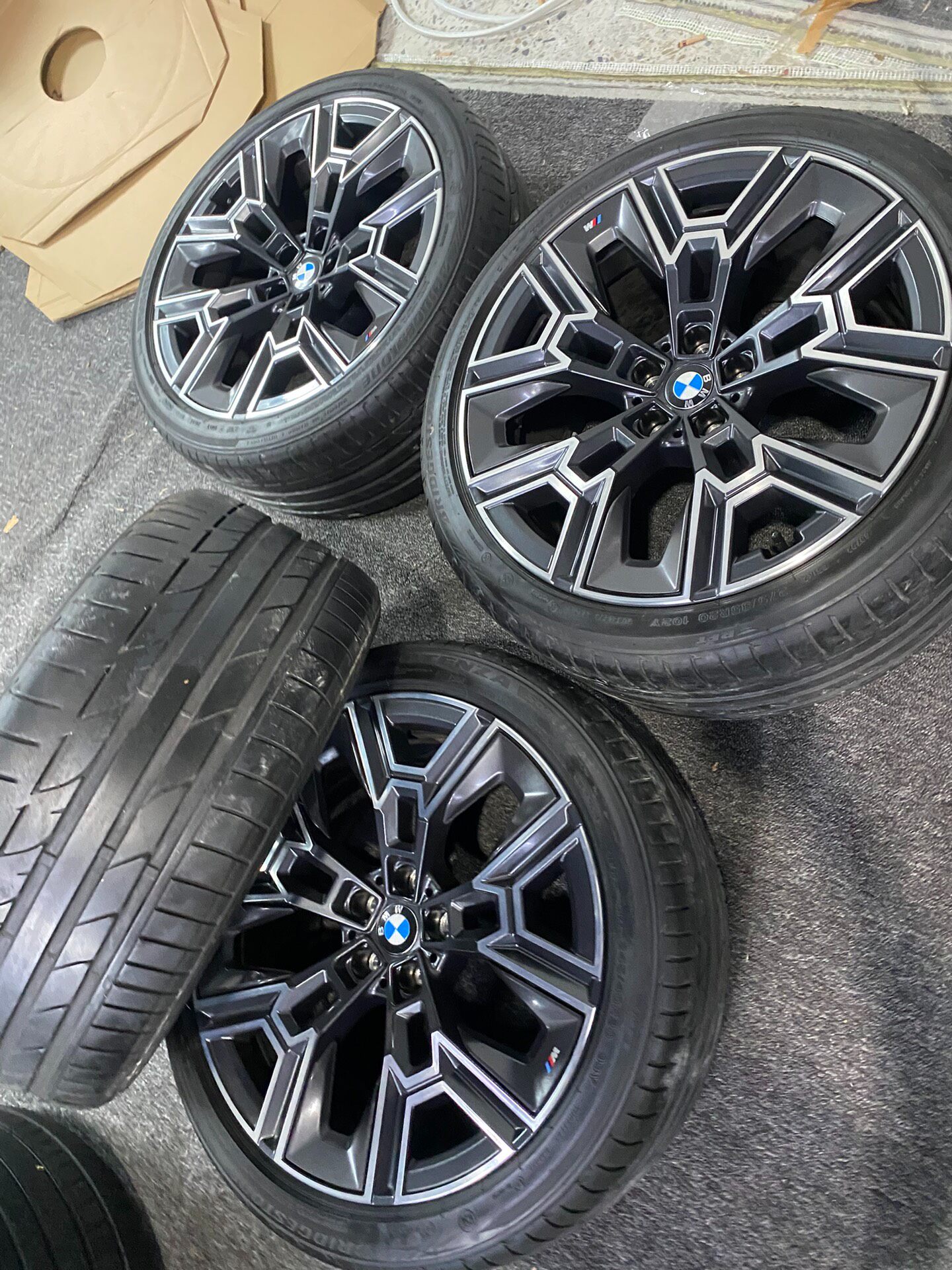 Mâm tháo xe BMW 5/7 Series 20 inch nguyên bản kèm lốp - ảnh 2