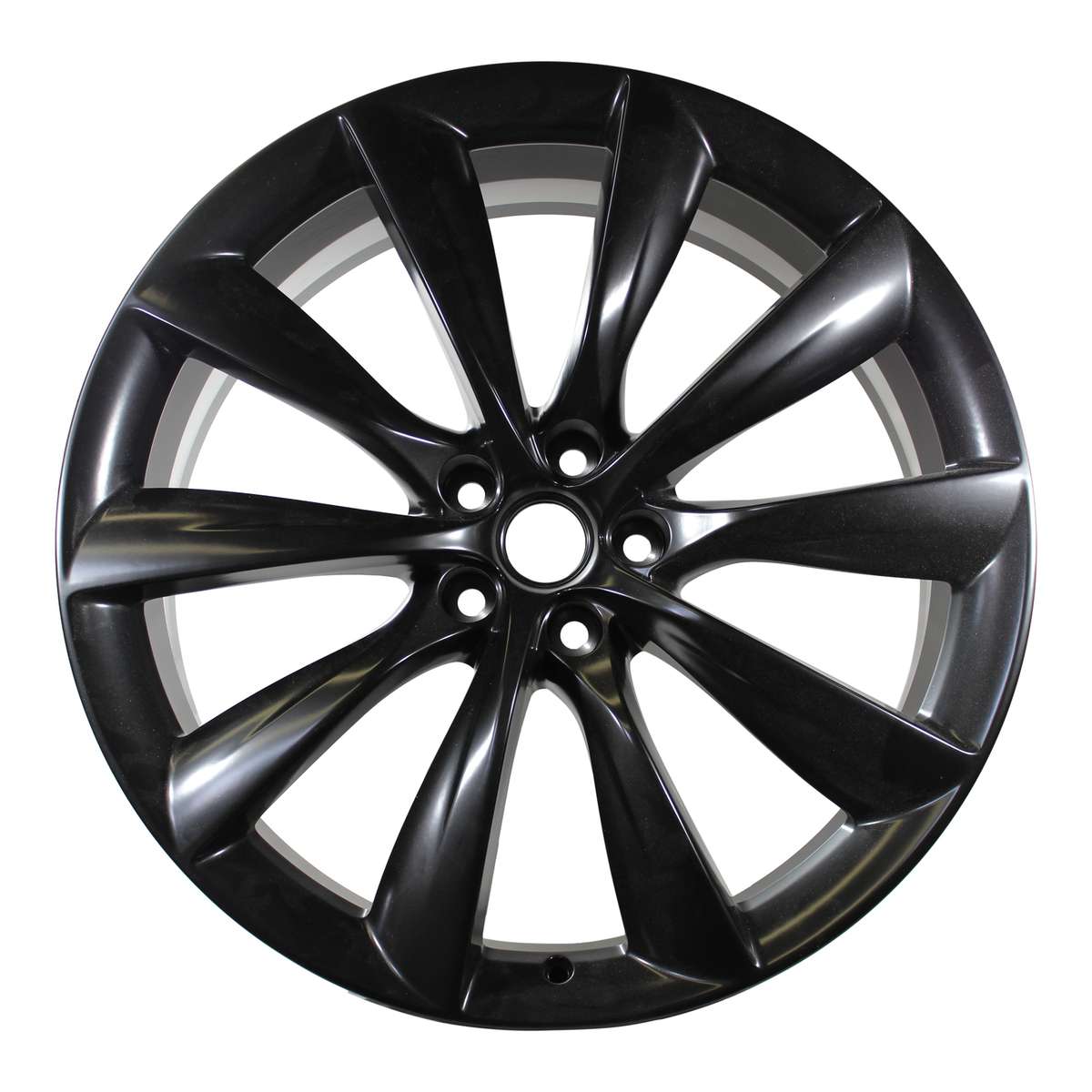 Mâm lazang 2015 Tesla Model X 22" bánh sau chính hãng theo xe Turbine Black
