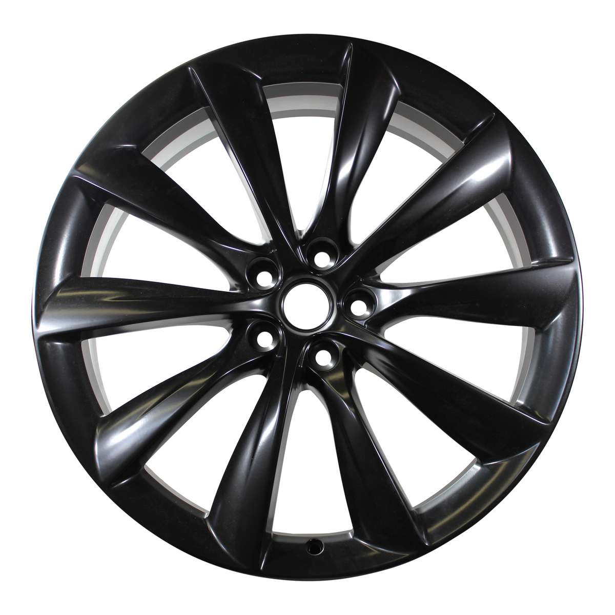 Mâm lazang 2017 Tesla Model X 22" bánh trước chính hãng theo xe Turbine Black