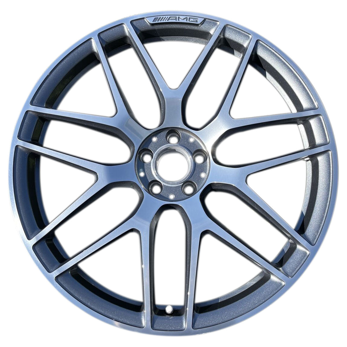 Mâm lazang 2022 Mercedes GLE53 22" bánh trước AMG chính hãng theo xe