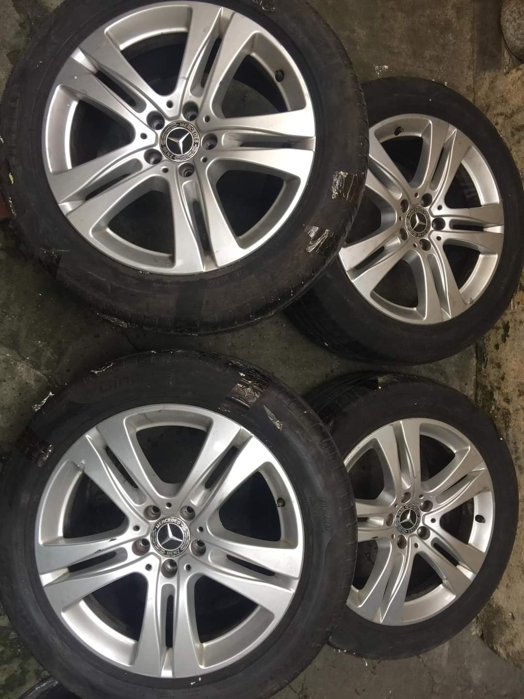 Mâm Lazang Mercedes S450 2017 18 inch lắp lốp 245/50R18