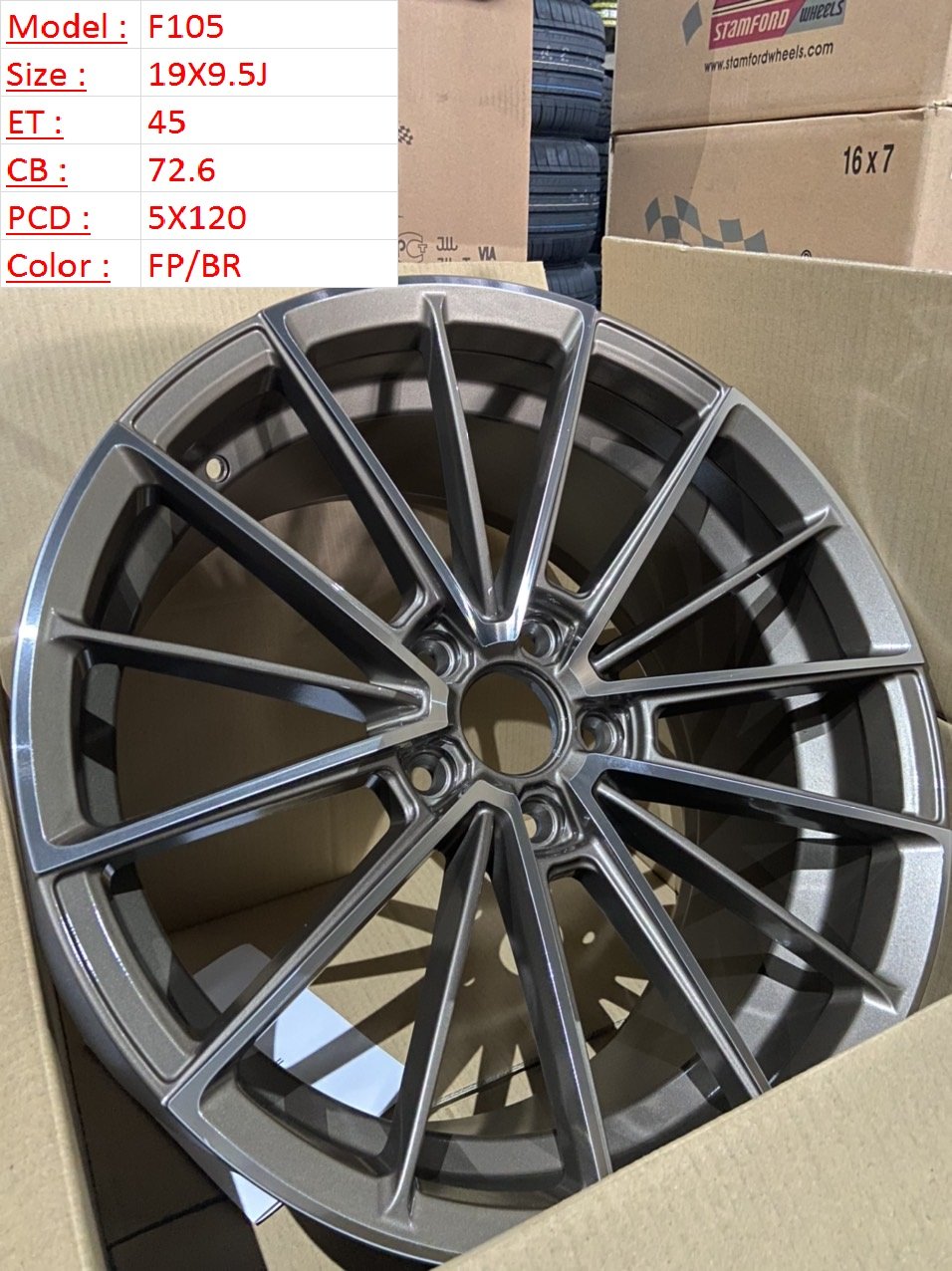 Mâm Lazang SSW độ 19 inch 5x120 lắp BMW Vinfast F195 Forming FP BR