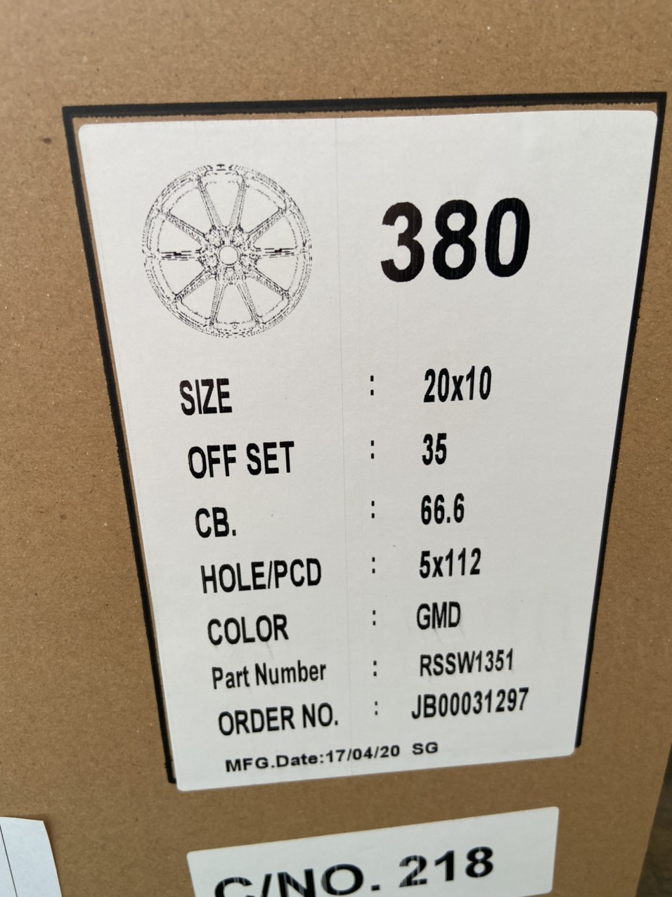 Mâm Lazang SSW độ 20 inch 5x112 lắp Mercedes, Audi mã S380- GMD Mâm Lazang SSW độ 20 inch 5x112 lắp Mercedes, Audi mã S380- GMD
